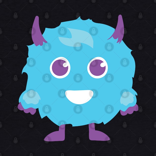 Halloween Blue Cartoon Monster by holidaystore